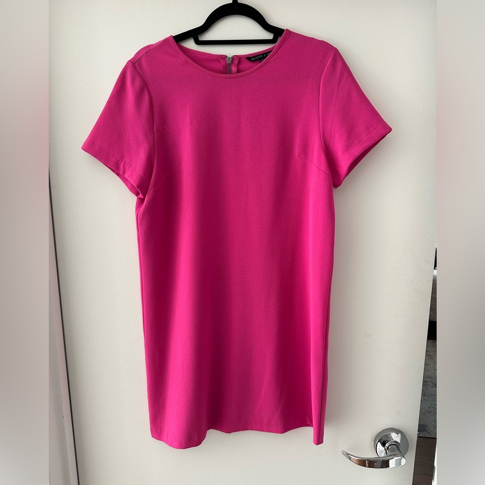 Hot Pink Mini Dress - Size M